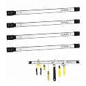 4 Pieces 18" Magnetic Tool Holder Strip, Stainless Steel Surface Tool Magnet Bar, Metal Tool Organizer Rack for Garage Organization, Easy To Install in Workshop, Mounting Screws Included