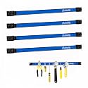 4 Pieces 18" Magnetic Tool Holder Strip, Blue Magnet Bar, Metal Tool Organizer Rack for Garage Organization, Easy To Install in Workshop, Mounting Screws Included