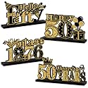 Turypaty 1976 Vintage 50th Birthday Table Centerpiece Decorations Men Women