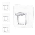 4 Pieces Adhesive Partition Hook No Drill
