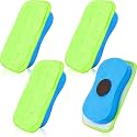 4 Pieces Chalkboard Eraser, Magnetic Chalkboard Clean Tool, Blue