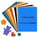 4 Pieces White Anisotropic Magnetic Sheets,Color Vinyl Sheet,Kid Loved DIY Magnets,8.5X11 Colored Crafts Sheets,Cuttable Learning Tool for Children
