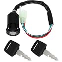 4 Pin and 4 Wire Ignition Key Switch Fit for 50cc 70cc 90cc 110cc 125cc Quad ATV 4 Wheeler Go Kart Sunl Roketa Kazuma.