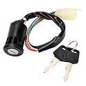 4 Pin Ignition Key Switch 4 Wire Compatible with Tao Tao Coolster Sunl Roketa Kazuma Chinese Made 50cc 70cc 90cc 110cc 125cc ATV Quad 4 Wheeler Pit Dirt Bike Bike Parts