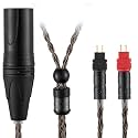 4-Pin XLR Balanced Audio Cable Compatible with Sennheiser HD650, HD600, HD580, HD660S, HD660S2, HD58X, Massdrop HD6XX Headphone 16 Core Silver Plated Replacement, 2Meters 6.5Ft