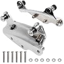 4-Point Docking Hardware Kit for Harley Touring 2009-2013,Custom Quick Release Luggage Rack Backrest Replacement 54205-09A Chrome Fit for CVO Road King Street Road Electra Glide