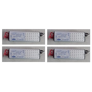 4 quantity 24v dc constant voltage led driver input ac 230v output dc 24v 5amps used smps power supply strip led panels cctv protection oc sc ip65 aluminium frame pack of 4