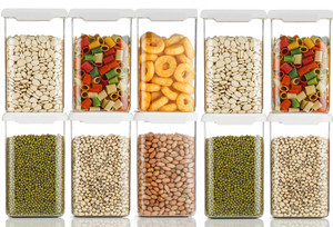 4 sacred plastic grocery container  - 1100 ml