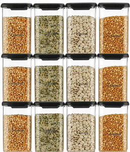 4 sacred plastic grocery container  - 1100 ml
