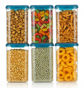 4 sacred plastic grocery container  - 1100 ml