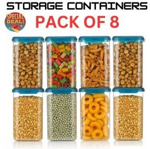 4 sacred plastic grocery container  - 1200 ml