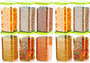 4 sacred plastic grocery container  - 1500 ml pack of 10 green