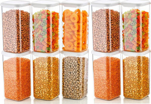 4 sacred plastic grocery container  - 1500 ml