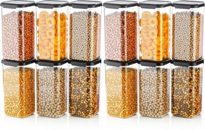 4 sacred plastic grocery container  - 1500 ml