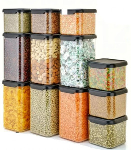 4 sacred plastic grocery container  - 500 ml 1100 ml