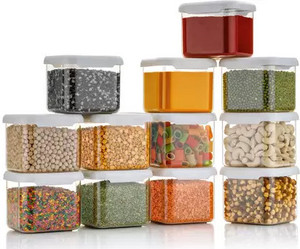 4 sacred plastic grocery container  - 550 ml