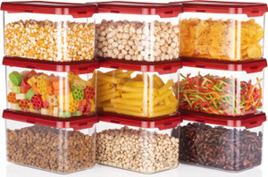 4 sacred plastic grocery container  - 750 ml pack of 9 maroon