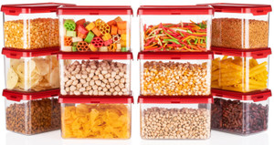 4 sacred plastic grocery container  - 750 ml pack of 12 maroon