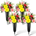4 Set Christmas Artificial Cemetery Flowers for