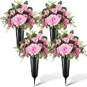 4 Set Fall Cemetery Flowers for Grave