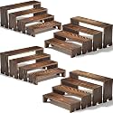 4 Set Large Wooden Tiered Riser Display Stands for Vendor Events,Stackable Perfume Organizer Cologne Stand for Men Women,Wooden Cupcake Dessert Stand,Wood Dessert Table Display Set,Food Display Risers