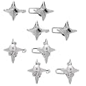 4 Set Pant Waist Tightener Clips,Star Pants Clips to Tighten Waist,No Sew Waist Knots for Jeans Dresses Skirts for Women Girls