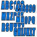 3 inch Boat Registration Number and Letter Sticker Vinyl Decal