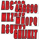 3 inch Boat Registration Number and Letter Sticker Vinyl Decal