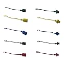 5 Sets 1/2″Agricultural ISO 7241-B Hydraulic Coupler Male Dust Cap And Female Plug Cover Set(Red,Blue,Black,Yellow,Green)