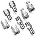 4 Sets NPT 3/8 Inch Quick Connect Fittings Pressure Washer Adapter Set