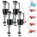 4 Sets Toilet Float Replacement Kit with 2 Inch Flapper Replacements