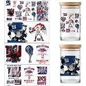 4 Sheet UV DTF Cup Wraps for 16 Oz Tumblers American Football Decals (02)
