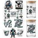 4 Sheet UV DTF Cup Wraps for 16 Oz Tumblers American Football Decals (03)