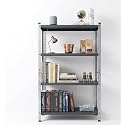 4-Shelf Adjustable Metal Storage Rack | Heavy Duty Storage Rack with Metal Shelf | Standing Shelf Unit for Home/Garage/Office & Shop/Utility Display Rack (Navy Blue;30 x 60 x 152.4 CM/5 Feet).