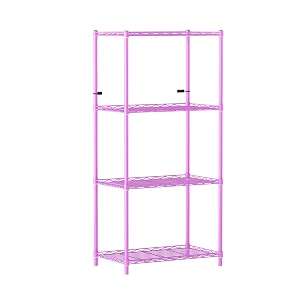 4-Shelves Wheels Heavy Duty Steel Storage Rack