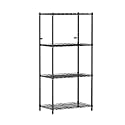 4-Shelves Wheels Heavy Duty Steel Storage Rack