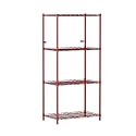 4-Shelves Wheels Heavy Duty Steel Storage Rack