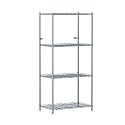 4-Shelves Wheels Heavy Duty Steel Storage Rack