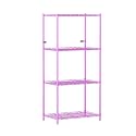 4-Shelves Wheels Heavy Duty Steel Storage Rack