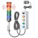 4 Stack Super Bright LED Andon Tower Light with Buzzer