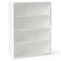 4-Tier Clear Display Case for Figures, Wall-Mounted Trinket Display Shelves with Adjustable Shelves, Dustproof Squishy Storage Case & Trinket Shelf Display Wall for Mini Figures and Collectibles