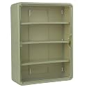 4-Tier Clear Display Case for Figures, Wall-Mounted Display Box with Adjustable Shelves, Dustproof Squishy Organizer and Squishy Storage Case for Mini Figures, Blind Box Toys and Collectibles (Green)
