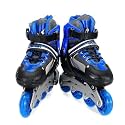 4 Wheels Adjustable Inline Skates for Boys Kids Girls, Blue