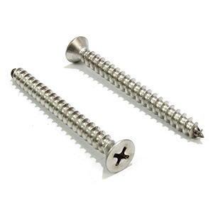 4 x 1434 stainless flat head phillips wood screw 100 pc 18-8 304 stainless steel screw by bolt dropper