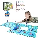 4 Year Old Boy Birthday Gift, Puzzle Racer Kids Car Track Set Puzzle Racer Car Track Set with Roadmap Puzzle Track Car Play Set Toys for 4 Year Old Boys (A-Oceans, Set1-25pcs)