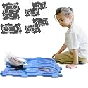 4 Year Old Boy Birthday Gift, Puzzle Racer Kids Car Track Set Puzzle Racer Car Track Set with Roadmap Puzzle Track Car Play Set Toys for 4 Year Old Boys (E-Space, Set3-5Pcs)