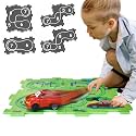 4 Year Old Boy Birthday Gift, Puzzle Racer Kids Car Track Set Puzzle Racer Car Track Set with Roadmap Puzzle Track Car Play Set Toys for 4 Year Old Boys (E-Land, Set3-5Pcs)