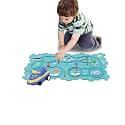 4 Year Old Boy Birthday Gift, Puzzle Racer Kids Car Track Set Puzzle Racer Car Track Set with Roadmap Puzzle Track Car Play Set Toys for 4 Year Old Boys (B-Ocean, set2-15PCS)