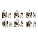 4-YOU Heavy Duty Zinc Multipurpose Lock for Furniture Drawer Cupboard Cabinet with 2 Dimple Keys | Rust Protected Lock for 22 MM Panel Thickness (Pack of 6)