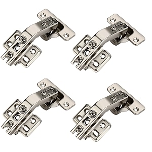 4-you 135 degree stainless steel pie corner hinge concealed mount for door thickness 16mm - 25mm cup size 35 mm set of 4 pcs